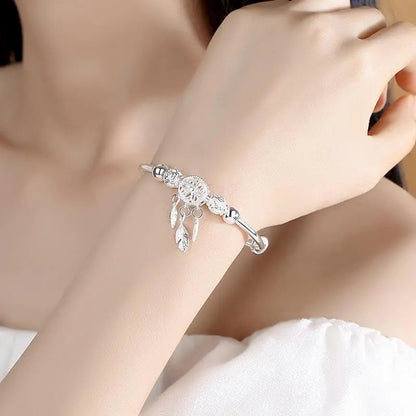 925 Silver Adjustable Dreamcatcher Bracelet Unique Joyas