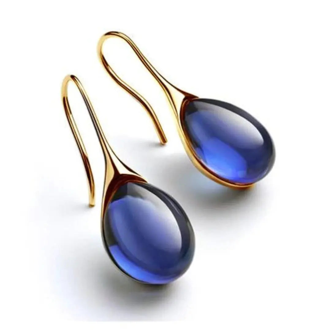 Crystal drop earrings in gold and silver Claire Jewelry