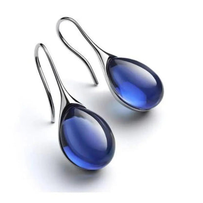 Crystal drop earrings in gold and silver Claire Jewelry