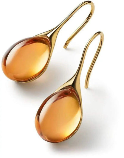 Crystal drop earrings in gold and silver Claire Jewelry