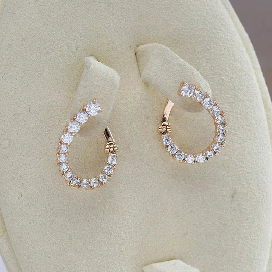 Earrings Brilliant Circle Unique Joyas