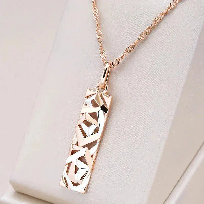 Elegant necklace in silver and gold Unique Joyas