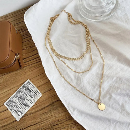 Gold and Silver Plated Necklace claire