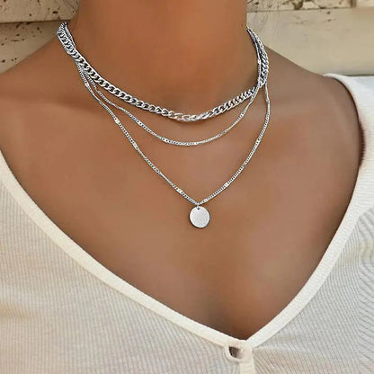 Gold and Silver Plated Necklace claire