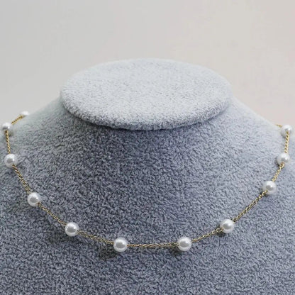 Pearl necklace in gold Unique Joyas