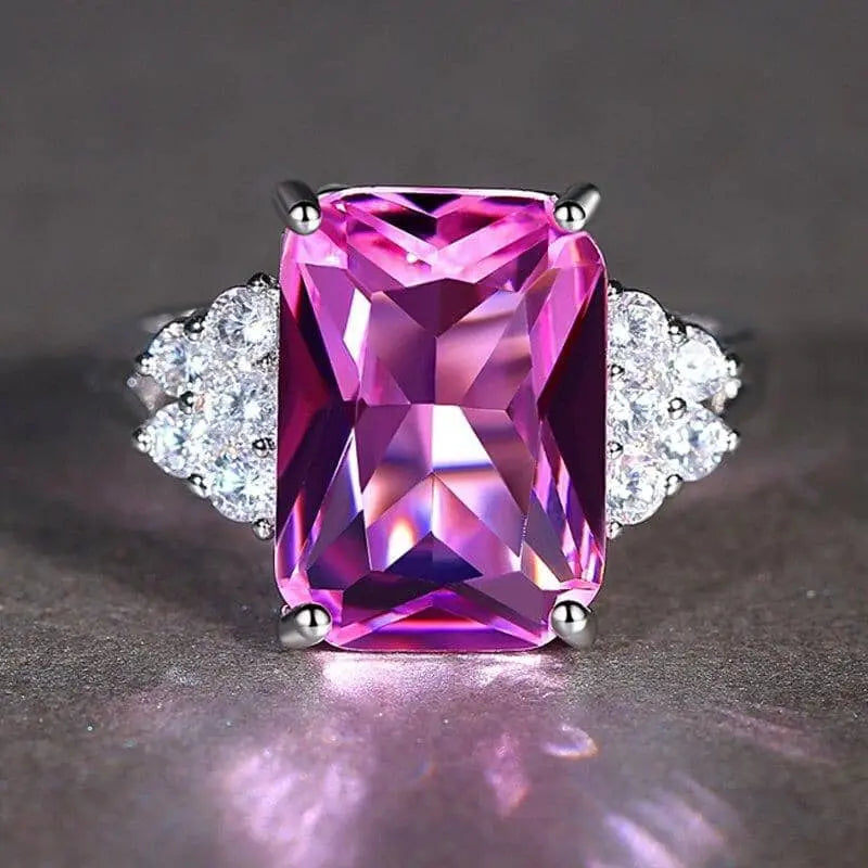 Rose Ring in Brilliant Silver Unique Joyas