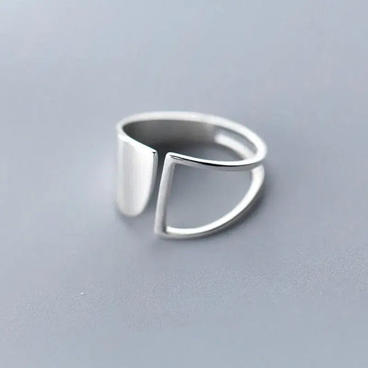 Vintage Silver Two Layers Ring Unique Joyas